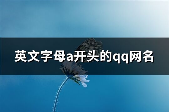 英文字母a开头的qq网名(共44个)