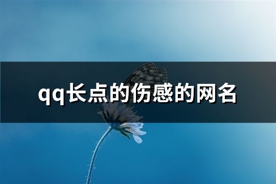 qq长点的伤感的网名(684个)