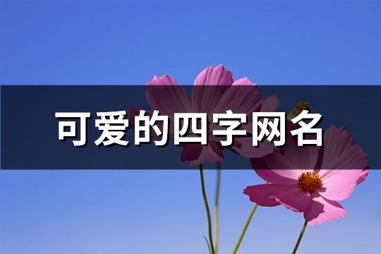 可爱的四字网名(943个)