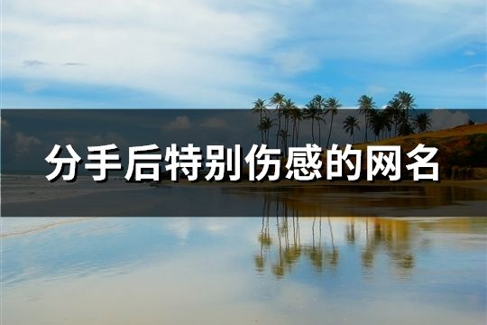 分手后特别伤感的网名(共122个)