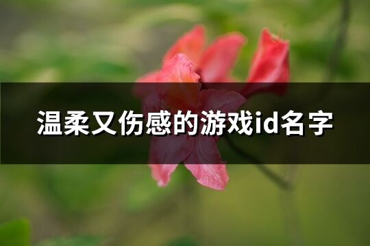 温柔又伤感的游戏id名字(187个)