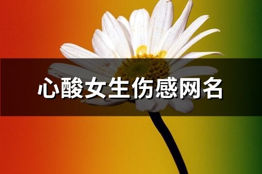 心酸女生伤感网名(共164个)