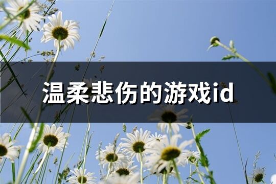 温柔悲伤的游戏id(205个)