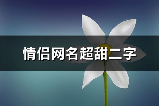 情侣网名超甜二字(优选740个)