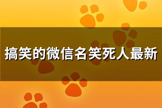 搞笑的微信名笑死人最新(232个)