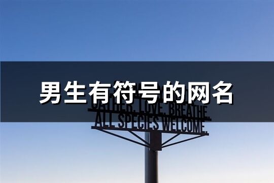 男生有符号的网名(共174个)