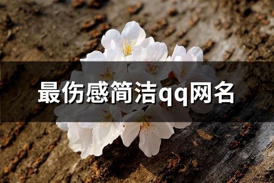 最伤感简洁qq网名(精选84个)