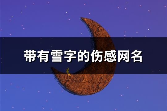 带有雪字的伤感网名(376个)