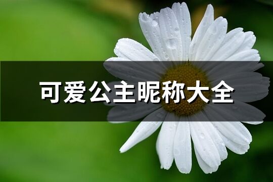 可爱公主昵称大全(114个)