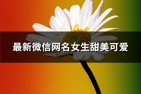 最新微信网名女生甜美可爱(优选329个)