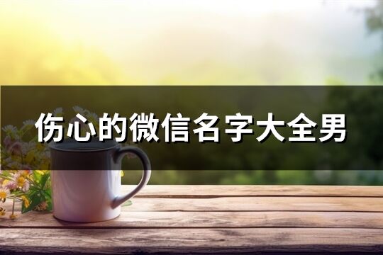 伤心的微信名字大全男(共716个)