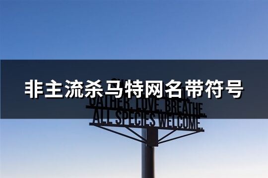 非主流杀马特网名带符号(共190个)