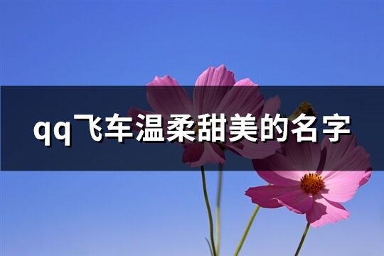 qq飞车温柔甜美的名字(共245个)