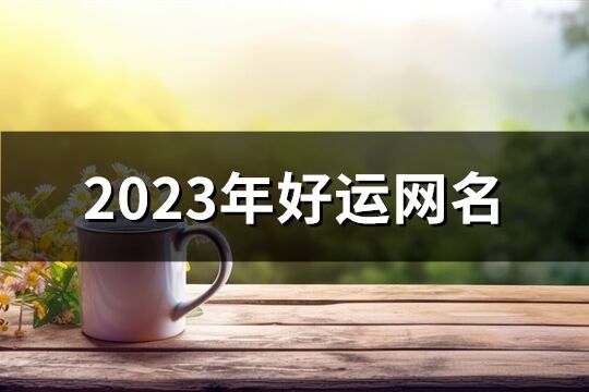 2023年好运网名(精选1680个)