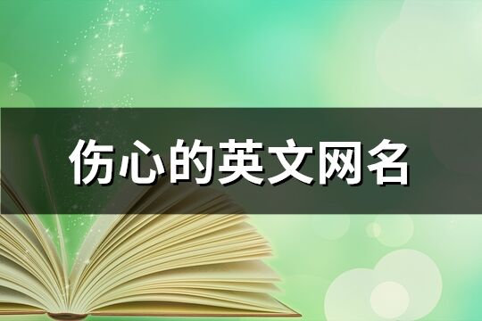 伤心的英文网名(精选178个)