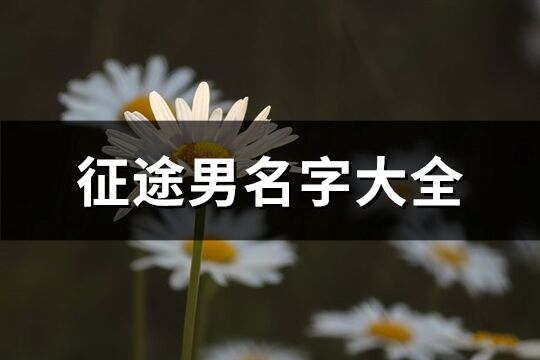 征途男名字大全(精选234个)