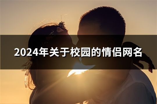 2024年关于校园的情侣网名(共432对)