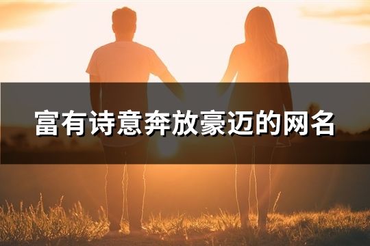 富有诗意奔放豪迈的网名(精选193个)