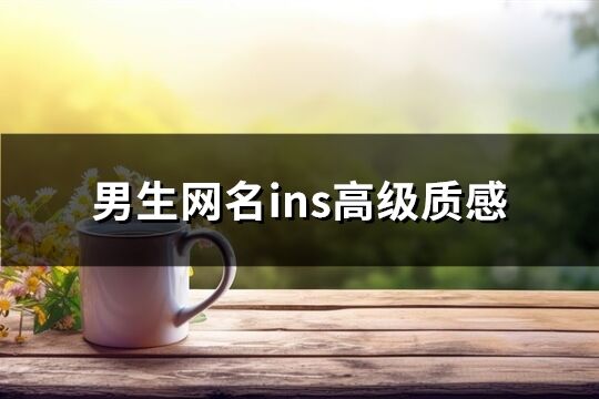 男生网名ins高级质感(优选130个)