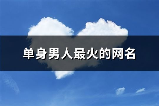 单身男人最火的网名(75个)