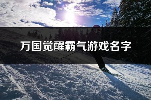 万国觉醒霸气游戏名字(优选232个)