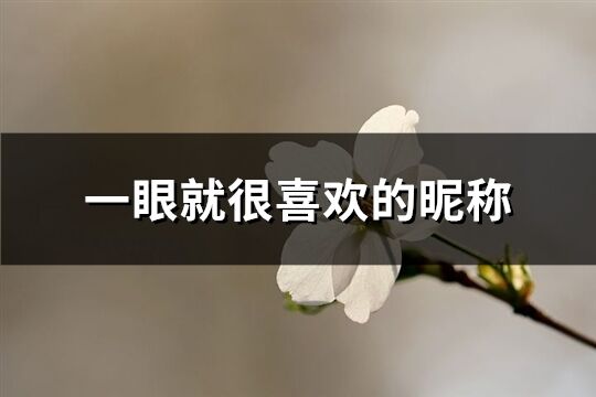 一眼就很喜欢的昵称(优选264个)