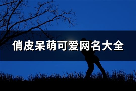 俏皮呆萌可爱网名大全(67个)