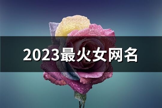 2023最火女网名(共1758个)