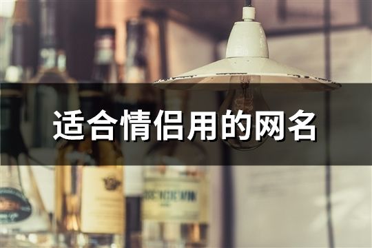 适合情侣用的网名(精选594对)