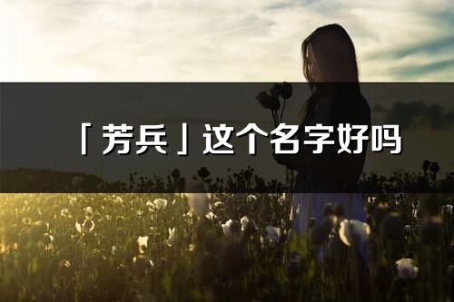 「芳兵」这个名字好吗_芳兵名字寓意,含义